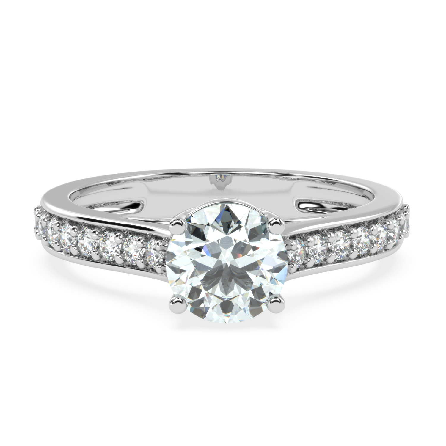 1.08Carat G Color VS1 Clarity Diamond Studded Natural Diamond Ring.